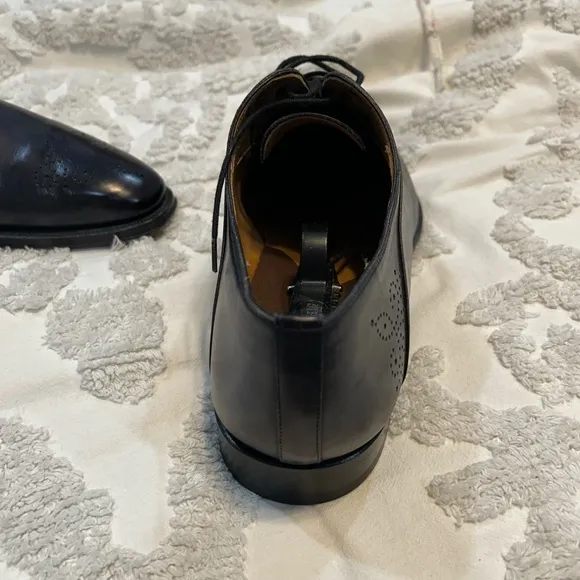 Magnanni Navy Blue 11.5m Oxford Dress Shoes men’s almost new