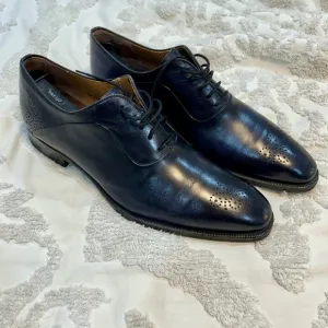 Magnanni Navy Blue 11.5m Oxford Dress Shoes men’s almost new