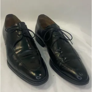 Magnanni Oxford Dress Shoes Black Leather Apron‎ Toe SPAIN Mens Size US 91/2