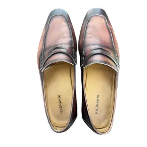 Magnanni Ramiro II Penny Leather Loafer Mens Sz 8 1/2M Brown 18041  Dress Shoes