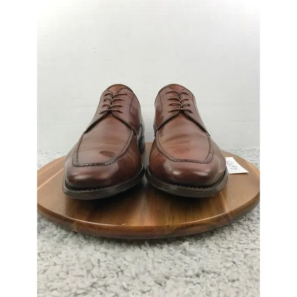 Magnanni Romelo Brown Leather Apron Toe Oxford Dress Shoes Mens 12 D 13652