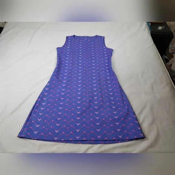 Mahi Gold Stretch Mini Tank Dress Purple/Pink Size S