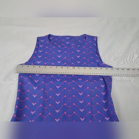 Mahi Gold Stretch Mini Tank Dress Purple/Pink Size S