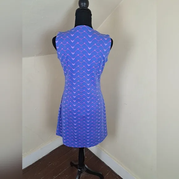 Mahi Gold Stretch Mini Tank Dress Purple/Pink Size S