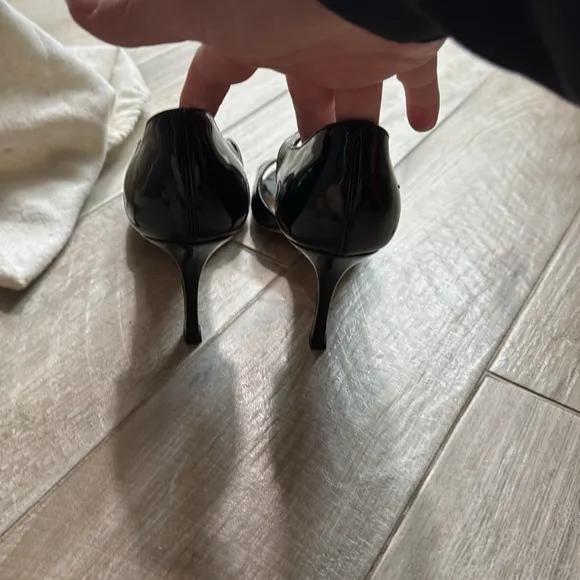 Manolo Blahnik Black Patent Leather Heels