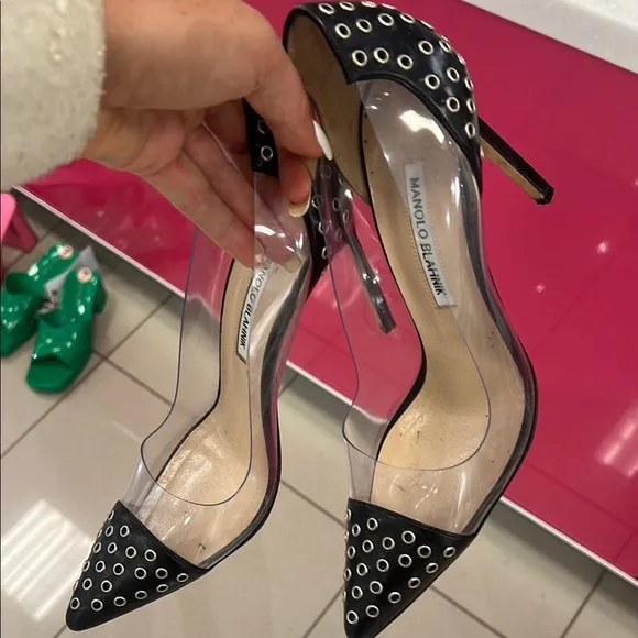 Manolo Blahnik Black Women's Heels 39.5