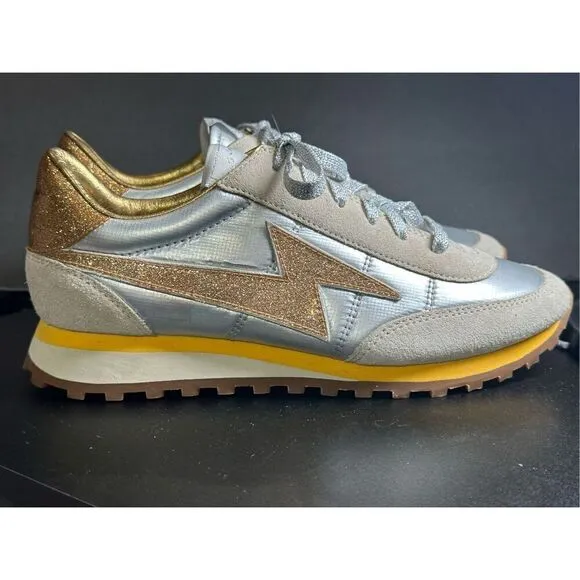 Marc Jacobs NWOT designer Astor Lightning white/ yellow sneakers size 36 (5.5)
