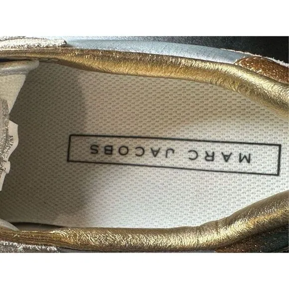 Marc Jacobs NWOT designer Astor Lightning white/ yellow sneakers size 36 (5.5)