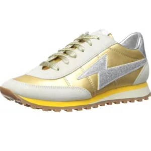 Marc Jacobs NWOT designer Astor Lightning white/ yellow sneakers size 36 (5.5)