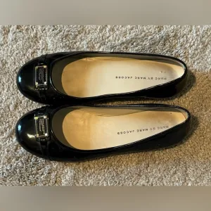 Marc Jacobs patent leather black ballet flats women’s size 37 US 6.5
