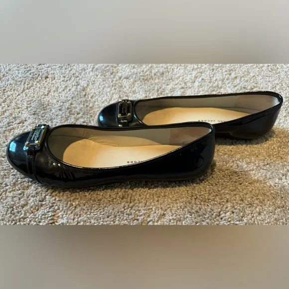 Marc Jacobs patent leather black ballet flats women’s size 37 US 6.5