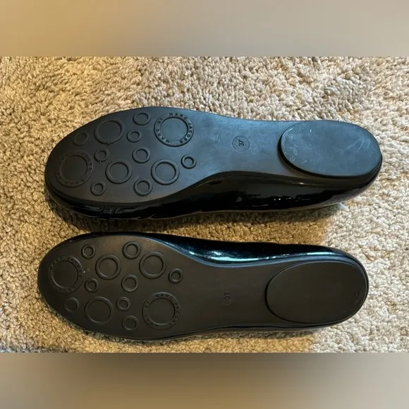 Marc Jacobs patent leather black ballet flats women’s size 37 US 6.5