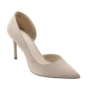 Marc Fisher Women's Meryl Pointy Toe Stiletto Dress Pumps In Light Natural Suede