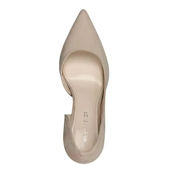 Marc Fisher Women's Meryl Pointy Toe Stiletto Dress Pumps In Light Natural Suede
