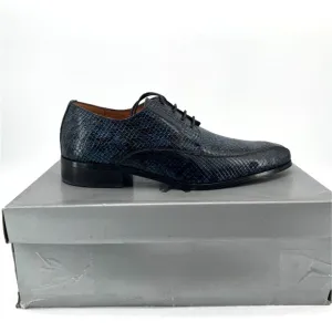 Marco Vicci Dress Shoes Size 9.5 Blue Snake Print Caprese New in Box