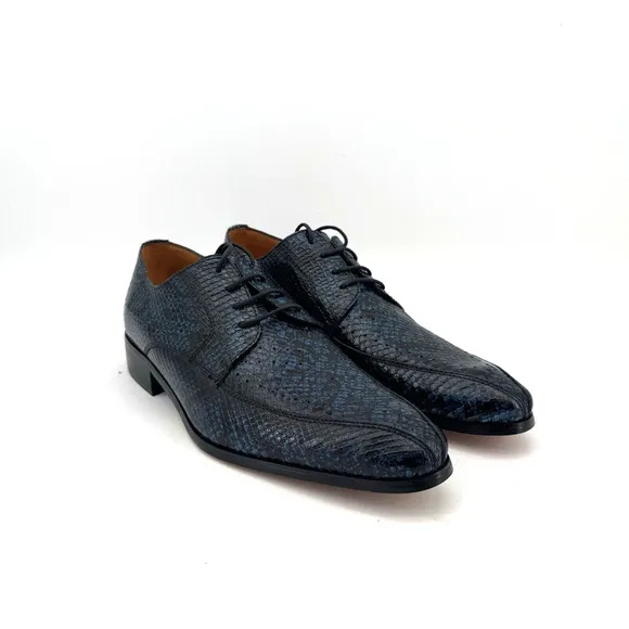 Marco Vicci Dress Shoes Size 9.5 Blue Snake Print Caprese New in Box
