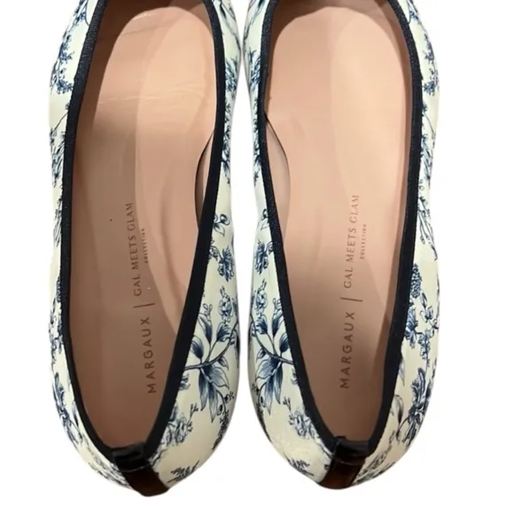 MARGAUX Collab w/ Gal Meets Glam Toile Print Ballet Flats Size 10 — GORGEOUS!!!