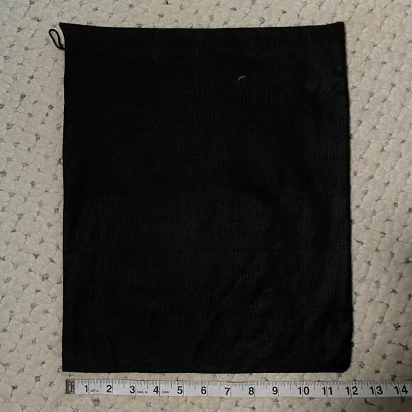 MARIO BRUNI Black Italy Dress Shoes Dust Bag NEW 15&quot; 12&quot; Sleeper storage pouch