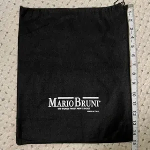 MARIO BRUNI Black Italy Dress Shoes Dust Bag NEW 15&quot; 12&quot; Sleeper storage pouch
