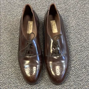 Marshall Fields Vintage Mens Brown Dress Shoes