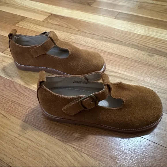 Mary Janes Oxfords Brown Suede by Felix and Flora Little Girl size 10 Dress Shoe