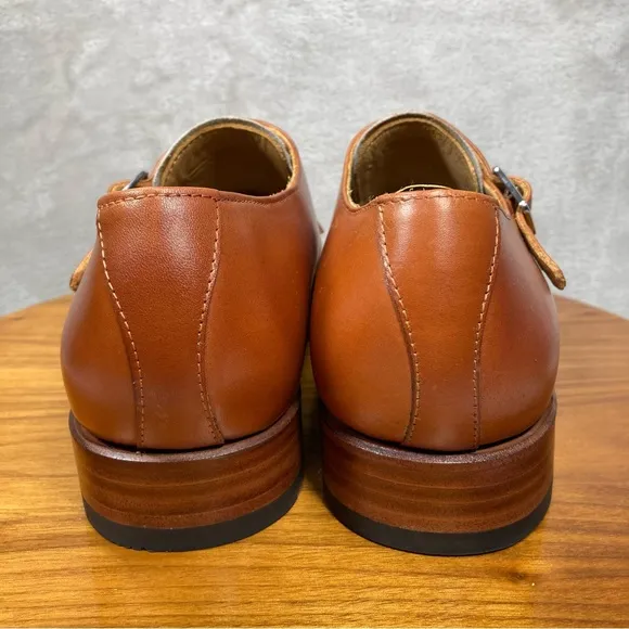Meermin Mallorca Double Monk Strap Leather Dress Shoes Sz 8 Goodyear Welted
