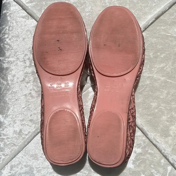 Melissa   Campana Papel Glitter Pink Jelly Flat Shoes