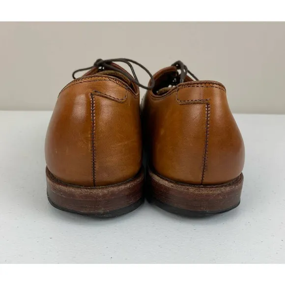 Men Allen Edmonds USA New Orleans leather woven cap toe dress shoes, 10 B