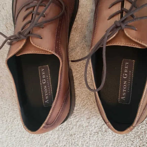 Men's Aston Grey Wingtip Lace-up Dress Shoes