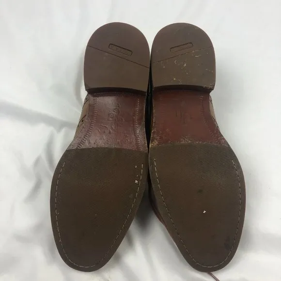 Men's Cole Haan Wingtip Dress Shoes Brown Leather Size 10