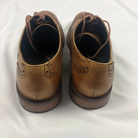 Men's Cole Haan Wingtip Dress Shoes Brown Leather Size 10