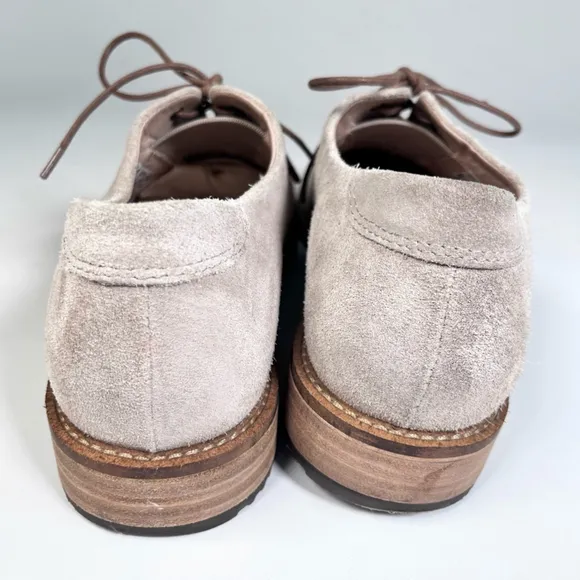Men's Ecco Beige Suede Leather Shoes Size 11