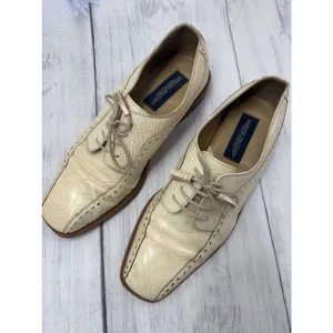 Men's Giorgio Brutini Beige/ cream Leather Dress Shoes Size 10.5