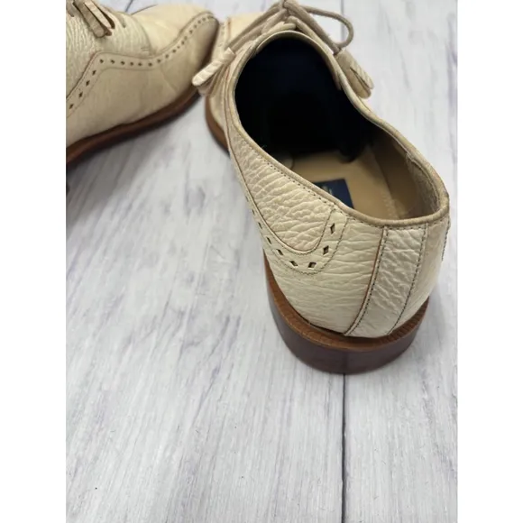 Men's Giorgio Brutini Beige/ cream Leather Dress Shoes Size 10.5