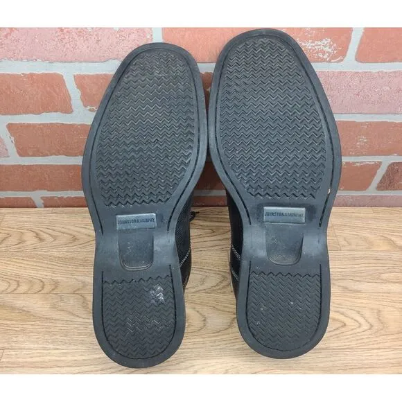 mens johnston murphy shoes 20-7222 C7 Black size 12M