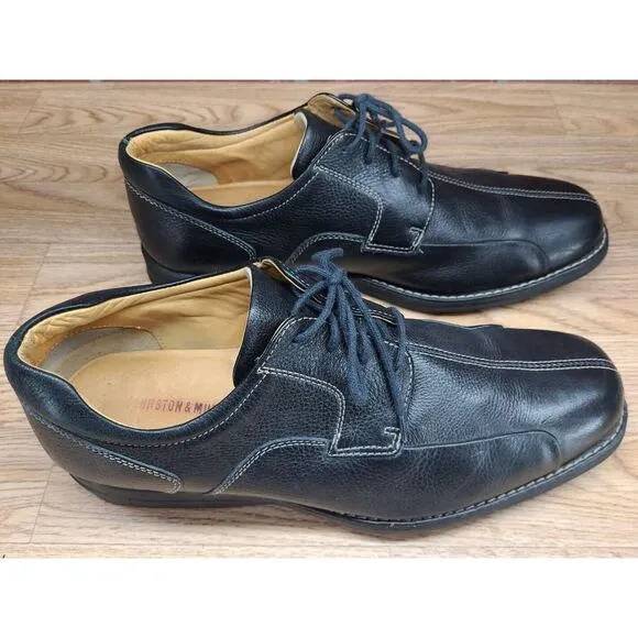 mens johnston murphy shoes 20-7222 C7 Black size 12M