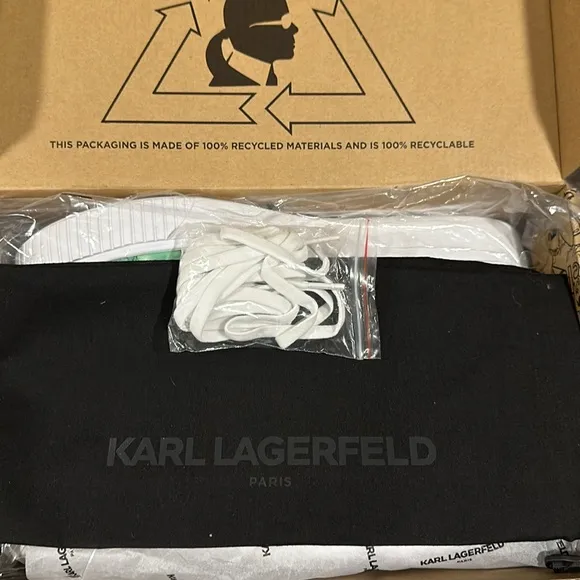 Men's Karl Lagerfeld Sneakers Green White Size 10.5