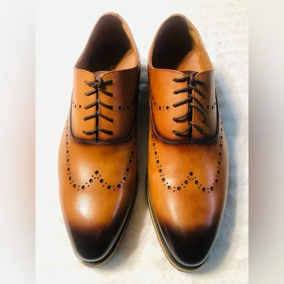 Mens Moretti Wingtip Brogue Pattern Sneakers Shoes. Size 8