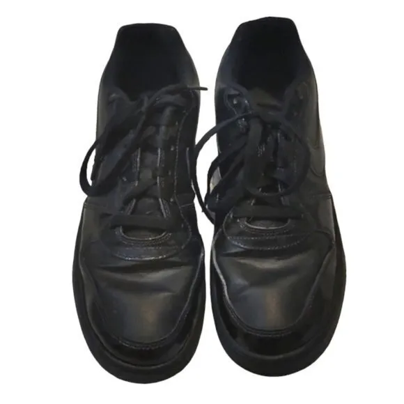 Men's Nike Ebernon Low Basketball Sneaker Shoes BLACK Size 9.5 GUC #3168