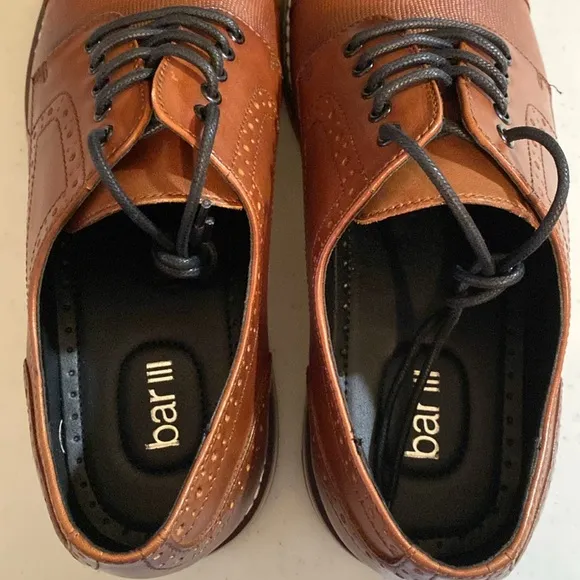 Men's Parker Leather Cap-Toe Shoes, Size 10.5