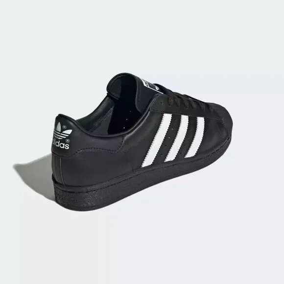 Mens Size 11.5 adidas Superstar 82 Shoes JI2026 Core Black / Cloud White - NEW‎