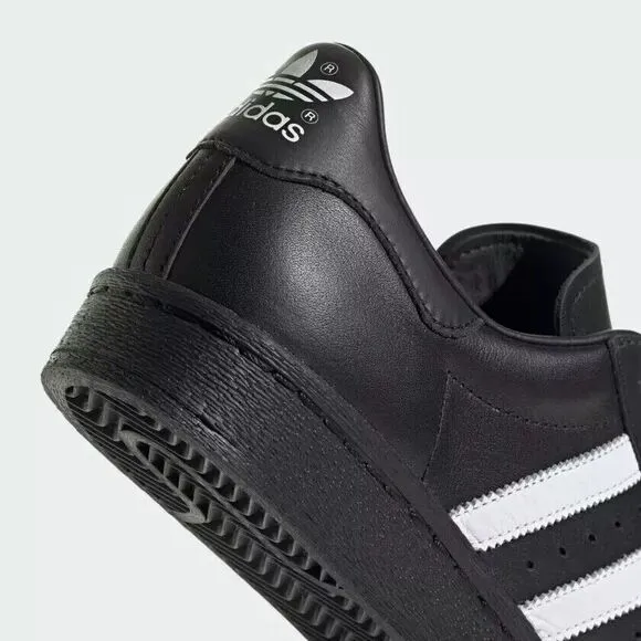 Mens Size 11.5 adidas Superstar 82 Shoes JI2026 Core Black / Cloud White - NEW‎