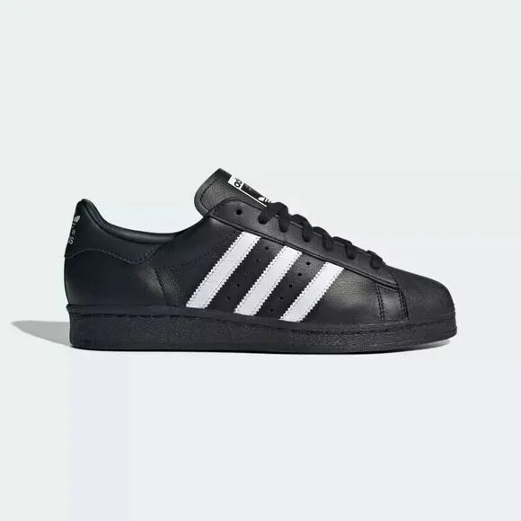 Mens Size 11.5 adidas Superstar 82 Shoes JI2026 Core Black / Cloud White - NEW‎