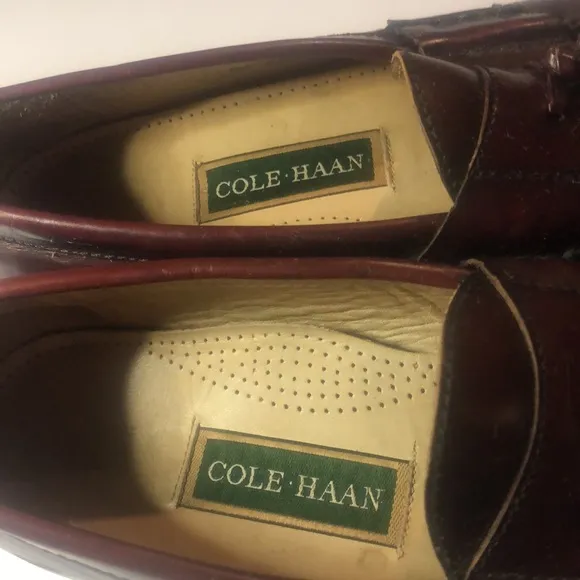 Men’s tassel Memory Mahogany Cole Haan flex comfort oxfords shoes
