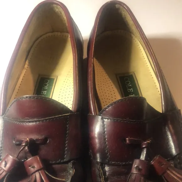 Men’s tassel Memory Mahogany Cole Haan flex comfort oxfords shoes