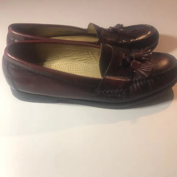 Men’s tassel Memory Mahogany Cole Haan flex comfort oxfords shoes
