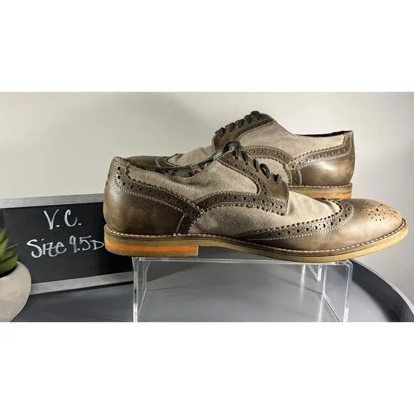 Men's Vince Camuto Venety two-toned Brogue Wingtip Dress/Business Size 9.5D