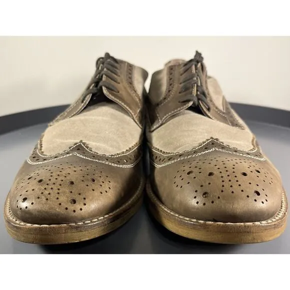 Men's Vince Camuto Venety two-toned Brogue Wingtip Dress/Business Size 9.5D
