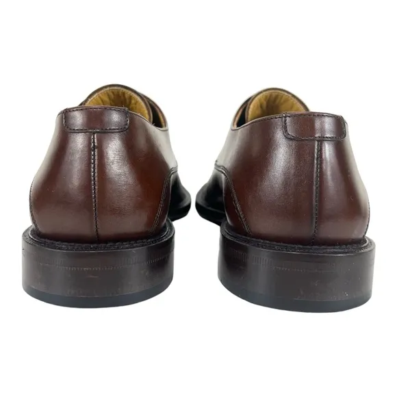 Mezlan Men 8M Torello Brown‎ Leather Oxford Square Toe Dress Shoes Made in Spain