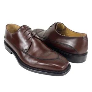 Mezlan Men 8M Torello Brown‎ Leather Oxford Square Toe Dress Shoes Made in Spain